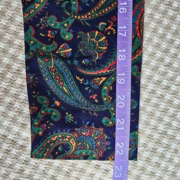 Talbots X Sara Cambell 80s Jeweltone Paisley Button Front Midi Tea Length Dress - Picture 15 of 15